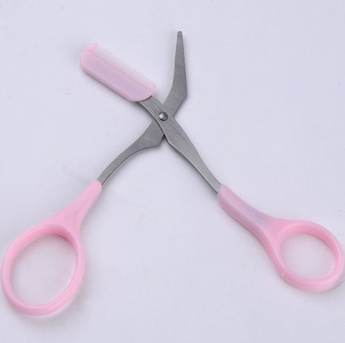 Eyebrow scissors with eyebrow comb