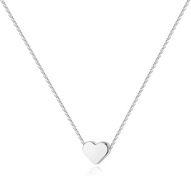 PAVOI 14K Gold Plated Heart Necklaces for Women, Cubic Zirconia Pendant