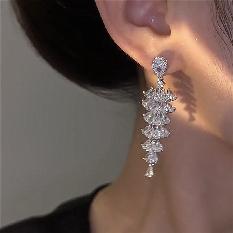 Christmas Tree Drop Earrings