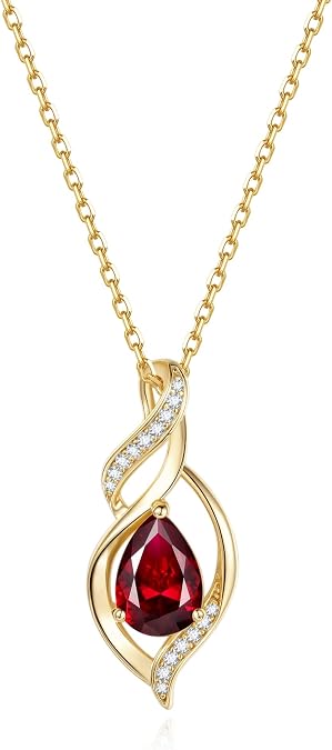 FANCIME Birthstone Necklace for Women Birthday Gift for Her
