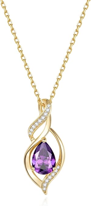 FANCIME Birthstone Necklace for Women Birthday Gift for Her