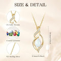 FANCIME Birthstone Necklace for Women Birthday Gift for Her