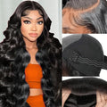 Glueless Wigs Human Hair Pre Plucked Pre Cut Body Wave 5x5 Closure Wig 24In