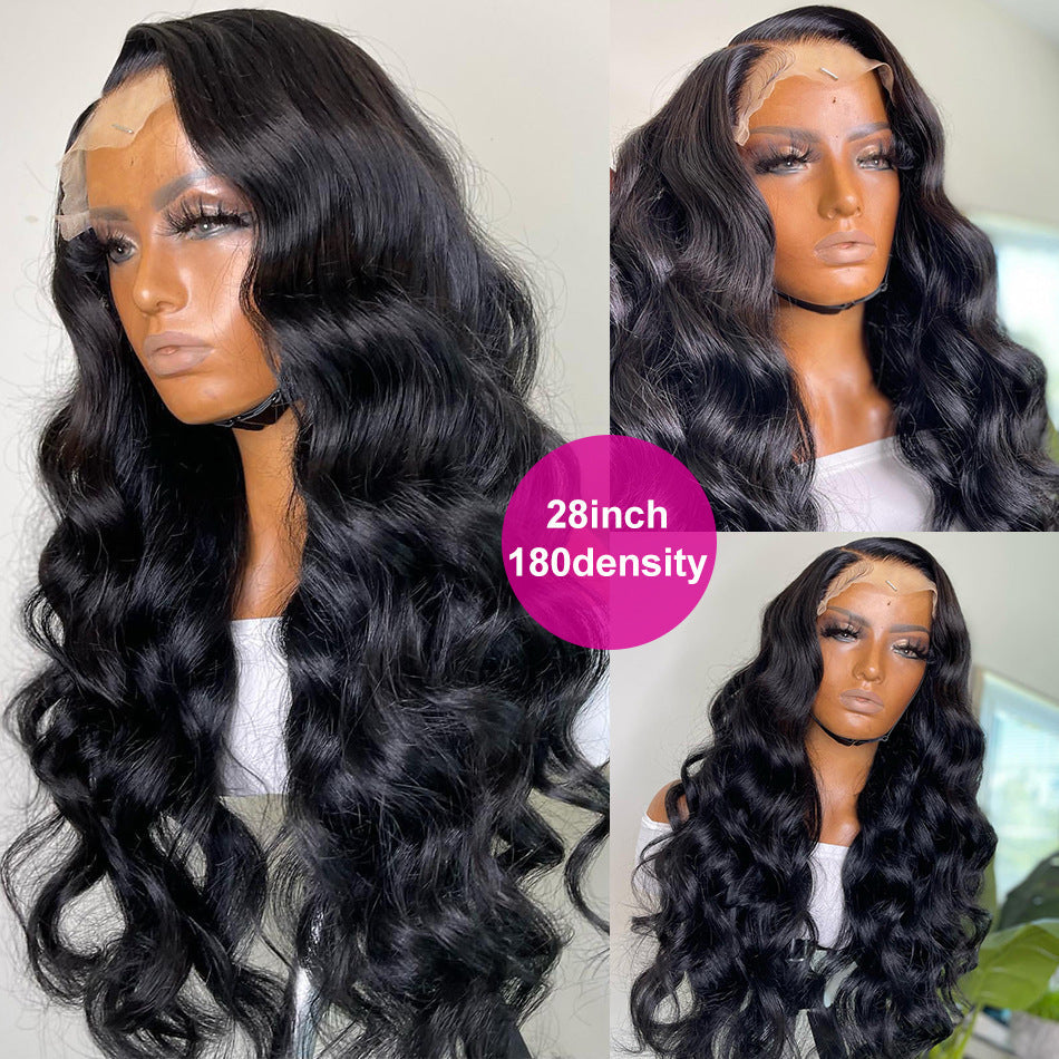 Synthetic Wigs Front Lace Long Curly Hair Headgear