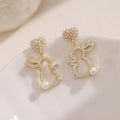 Pearl Bunny Earrings