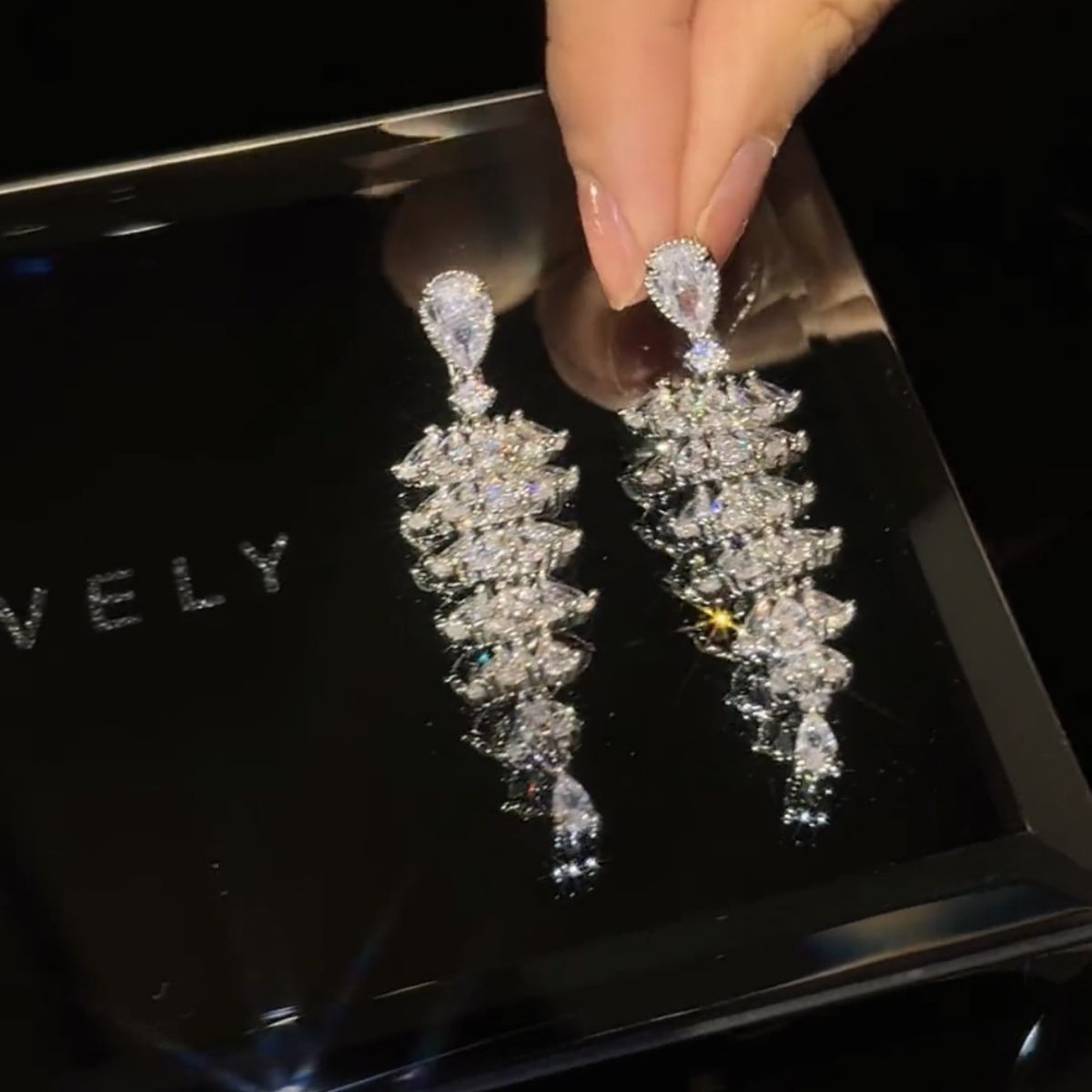 Christmas Tree Drop Earrings